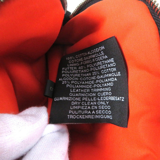 HERMES Cosmetics Pouch Main: Canvas Part: Leather black Boride pouch mini mini Women Used Authentic