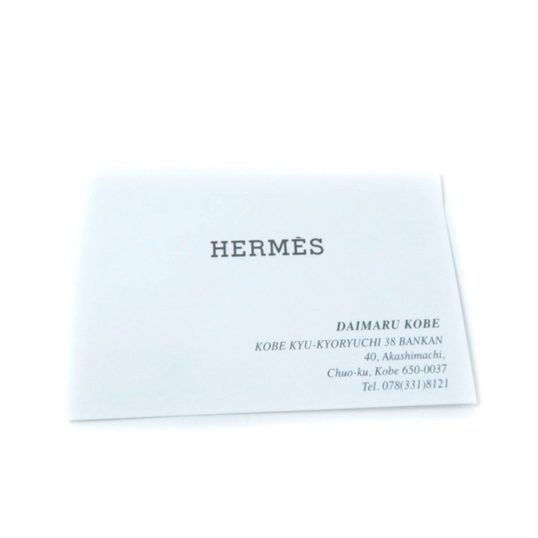 HERMES Cosmetics Pouch Main: Canvas Part: Leather black Boride pouch mini mini Women Used Authentic