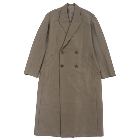 Dior HOMME Double chester coat 923C301A4441 Outer: 70% wool, Outer: 30% mohair, Lining: 100% cupra, Part: 49% wool, Part: 41% rayon Brown mens 44 Used Authentic