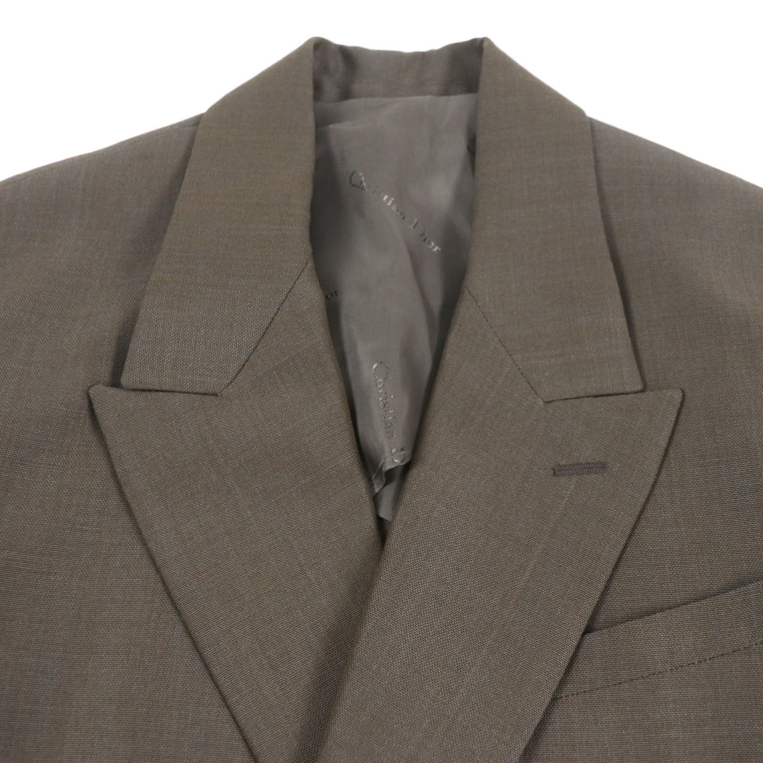Dior HOMME Double chester coat 923C301A4441 Outer: 70% wool, Outer: 30% mohair, Lining: 100% cupra, Part: 49% wool, Part: 41% rayon Brown mens 44 Used Authentic