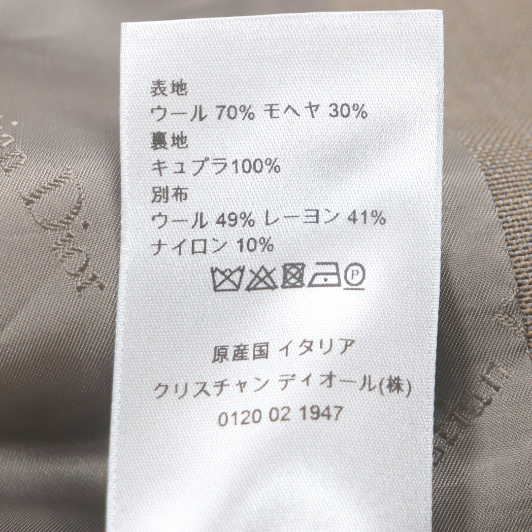 Dior HOMME Double chester coat 923C301A4441 Outer: 70% wool, Outer: 30% mohair, Lining: 100% cupra, Part: 49% wool, Part: 41% rayon Brown mens 44 Used Authentic