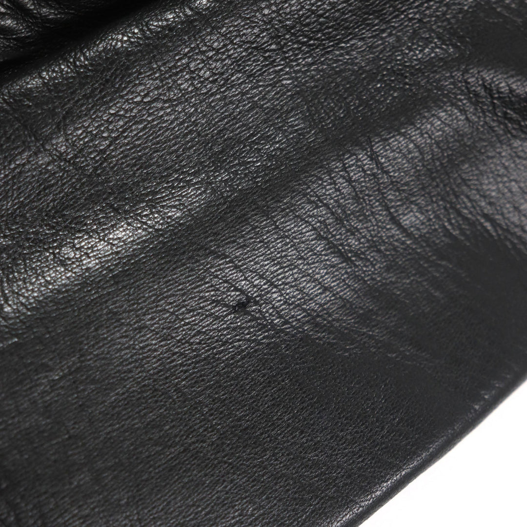 SAINT LAURENT PARIS Riders jacket 359571 Outer: Sheepskin, Part: Pony, Lining: 55% Cupra, Lining: 45% Cotton black mens 46 Used Authentic
