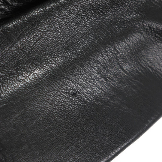 SAINT LAURENT PARIS Riders jacket 359571 Outer: Sheepskin, Part: Pony, Lining: 55% Cupra, Lining: 45% Cotton black mens 46 Used Authentic