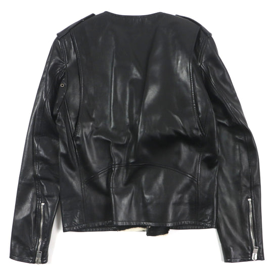 SAINT LAURENT PARIS Riders jacket 359571 Outer: Sheepskin, Part: Pony, Lining: 55% Cupra, Lining: 45% Cotton black mens 46 Used Authentic