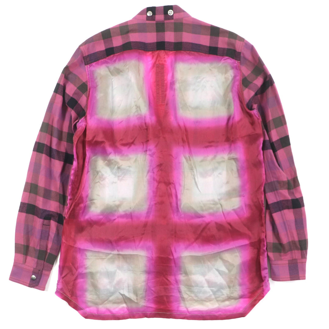 Rick Owens Long sleeve shirt RP01C5242 Outer material: 100% cotton, Outer material: 100% cupra pink FOGPOCKET LARRY SHIRT mens 40 Used Authentic