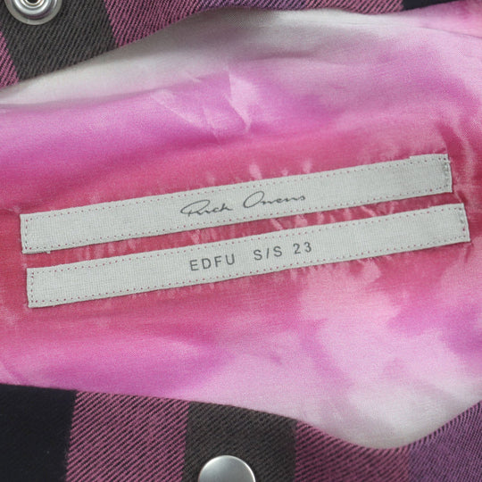 Rick Owens Long sleeve shirt RP01C5242 Outer material: 100% cotton, Outer material: 100% cupra pink FOGPOCKET LARRY SHIRT mens 40 Used Authentic