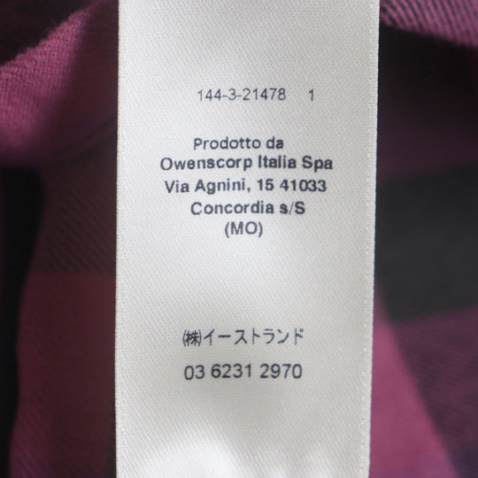 Rick Owens Long sleeve shirt RP01C5242 Outer material: 100% cotton, Outer material: 100% cupra pink FOGPOCKET LARRY SHIRT mens 40 Used Authentic