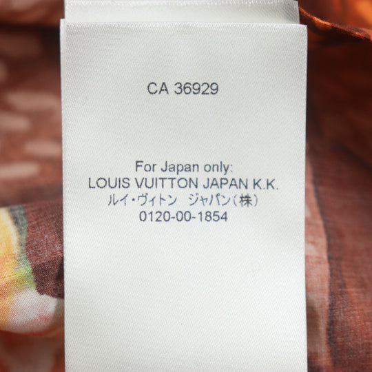 LOUIS VUITTON Short sleeve shirt Outer material: 100% cotton Multi Damier mens L Used Authentic