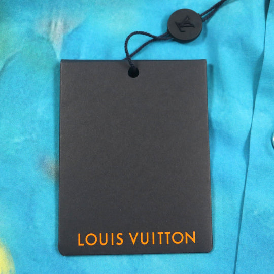 LOUIS VUITTON Short sleeve shirt Outer material: 100% cotton Multi Damier mens L Used Authentic