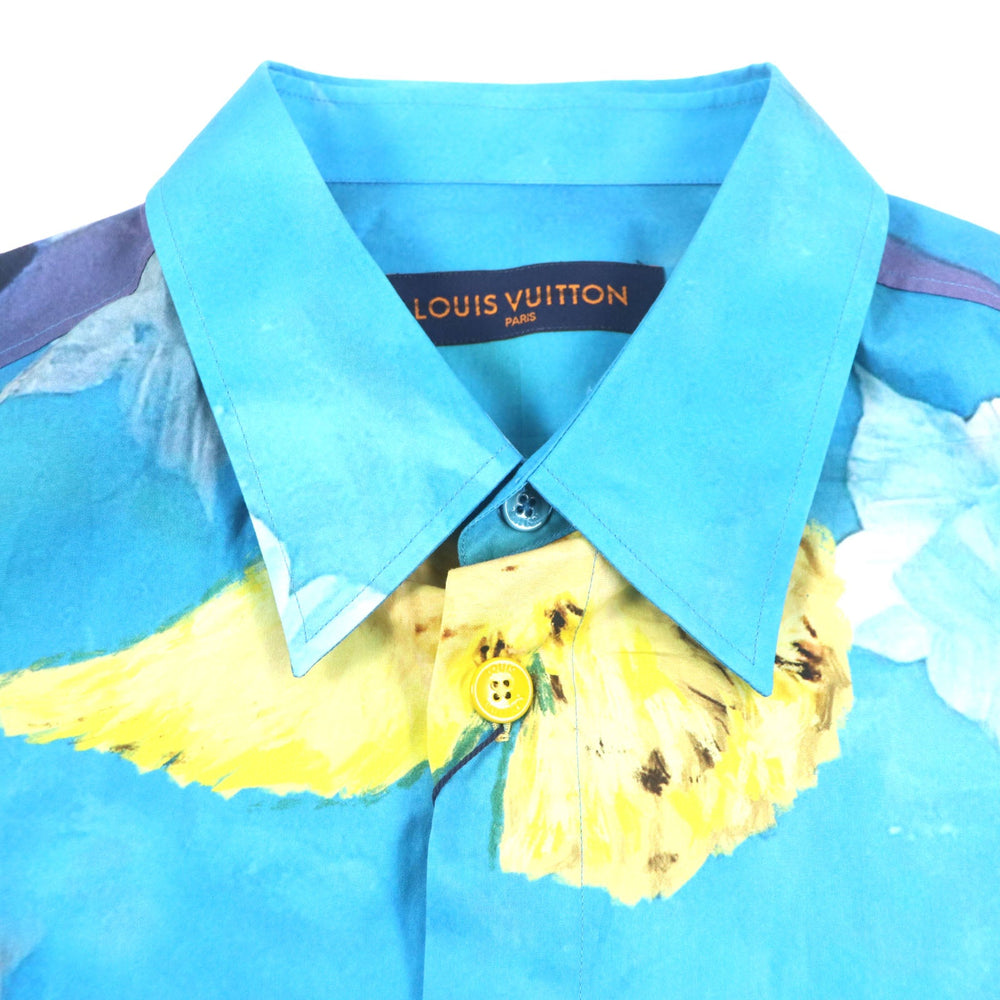 LOUIS VUITTON Short sleeve shirt Outer material: 100% cotton Multi Damier mens L Used Authentic