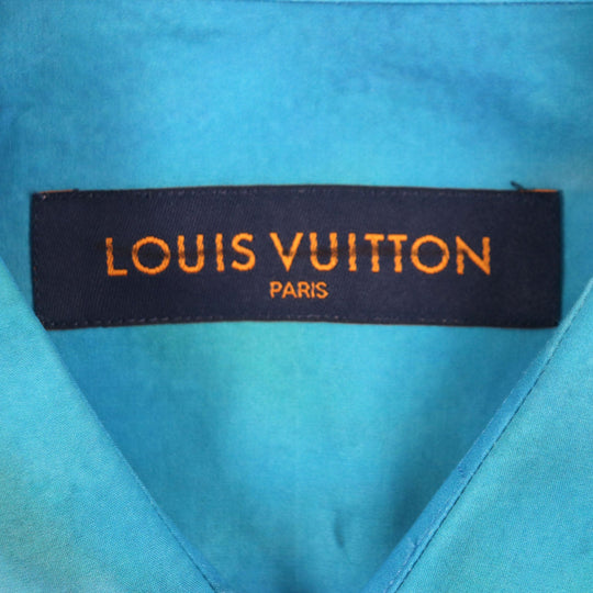 LOUIS VUITTON Short sleeve shirt Outer material: 100% cotton Multi Damier mens L Used Authentic