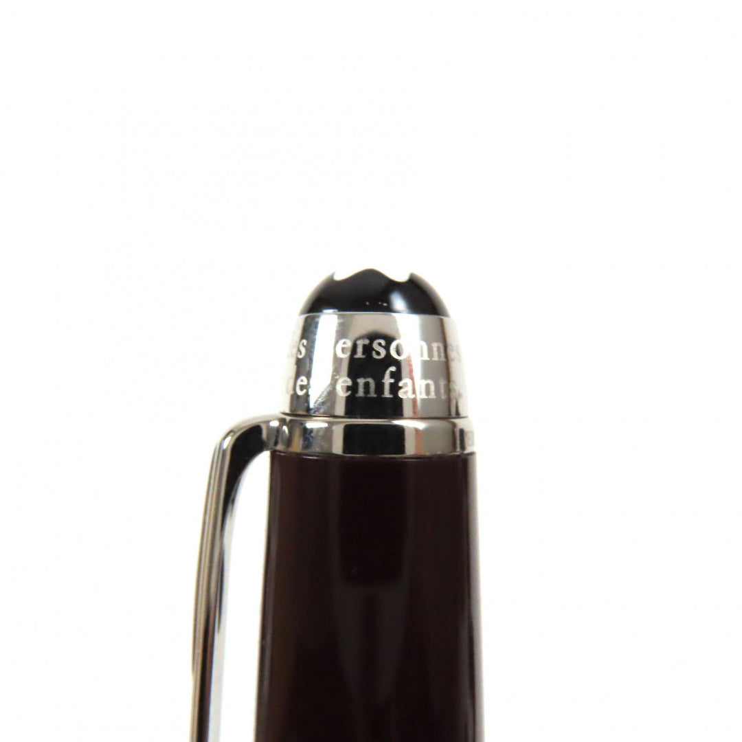MONTBLANC fountain pen Main: Resin Nib: 14K Dark Brown Silver Meisterstck Le Petit Prince Planet The Little Prince #145 Classic mens Used Authentic