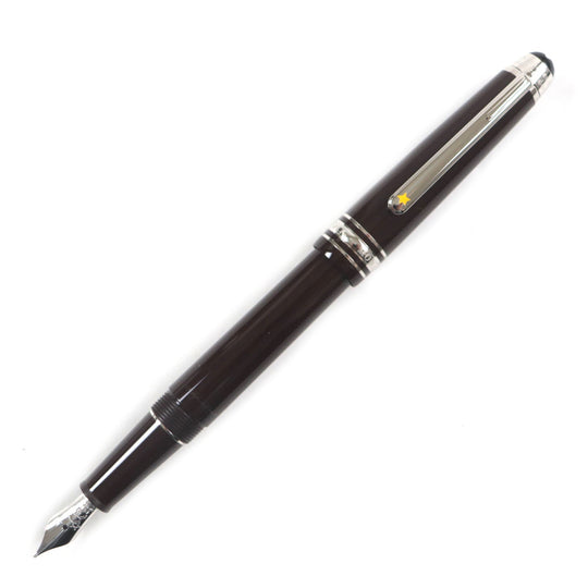 MONTBLANC fountain pen Main: Resin Nib: 14K Dark Brown Silver Meisterstck Le Petit Prince Planet The Little Prince #145 Classic mens Used Authentic