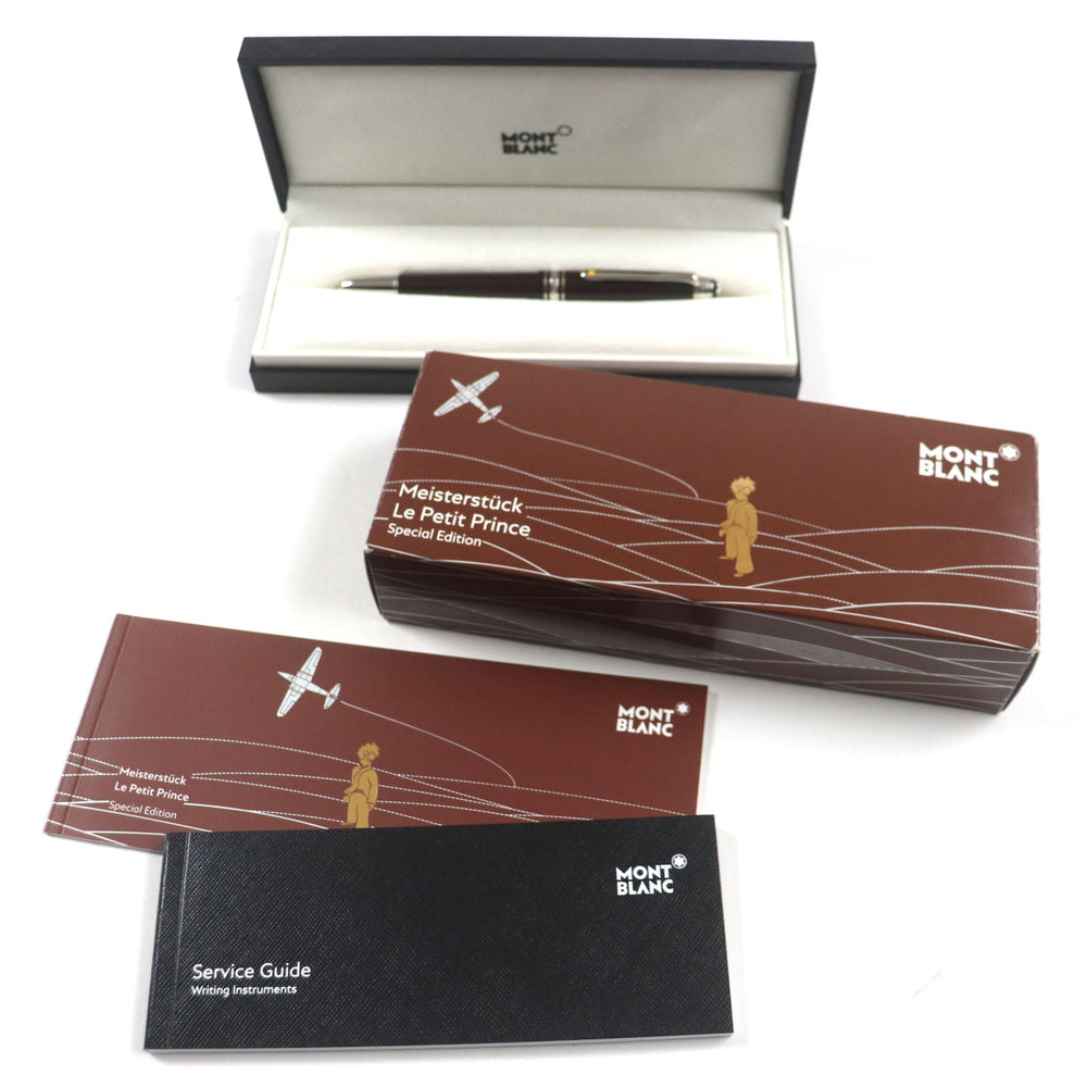 MONTBLANC fountain pen Main: Resin Nib: 14K Dark Brown Silver Meisterstck Le Petit Prince Planet The Little Prince #145 Classic mens Used Authentic