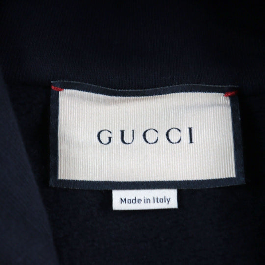 GUCCI Hoodie 770839 Main: 100% cotton, part: 97% cotton, part: 3% polyurethane Black type mens XL Used Authentic