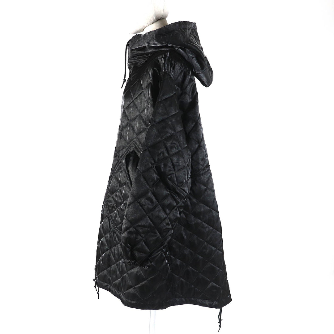 JUNYA WATANABE coat JL-C015 Outer: 100% nylon, Lining: 100% nylon, Filling: 100% polyester, Part: 80% polyester, Part: 20% nylon black Women XS Used Authentic