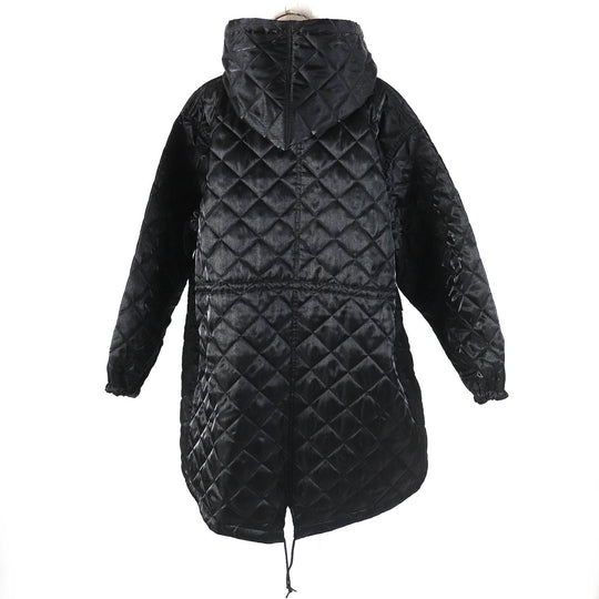 JUNYA WATANABE coat JL-C015 Outer: 100% nylon, Lining: 100% nylon, Filling: 100% polyester, Part: 80% polyester, Part: 20% nylon black Women XS Used Authentic