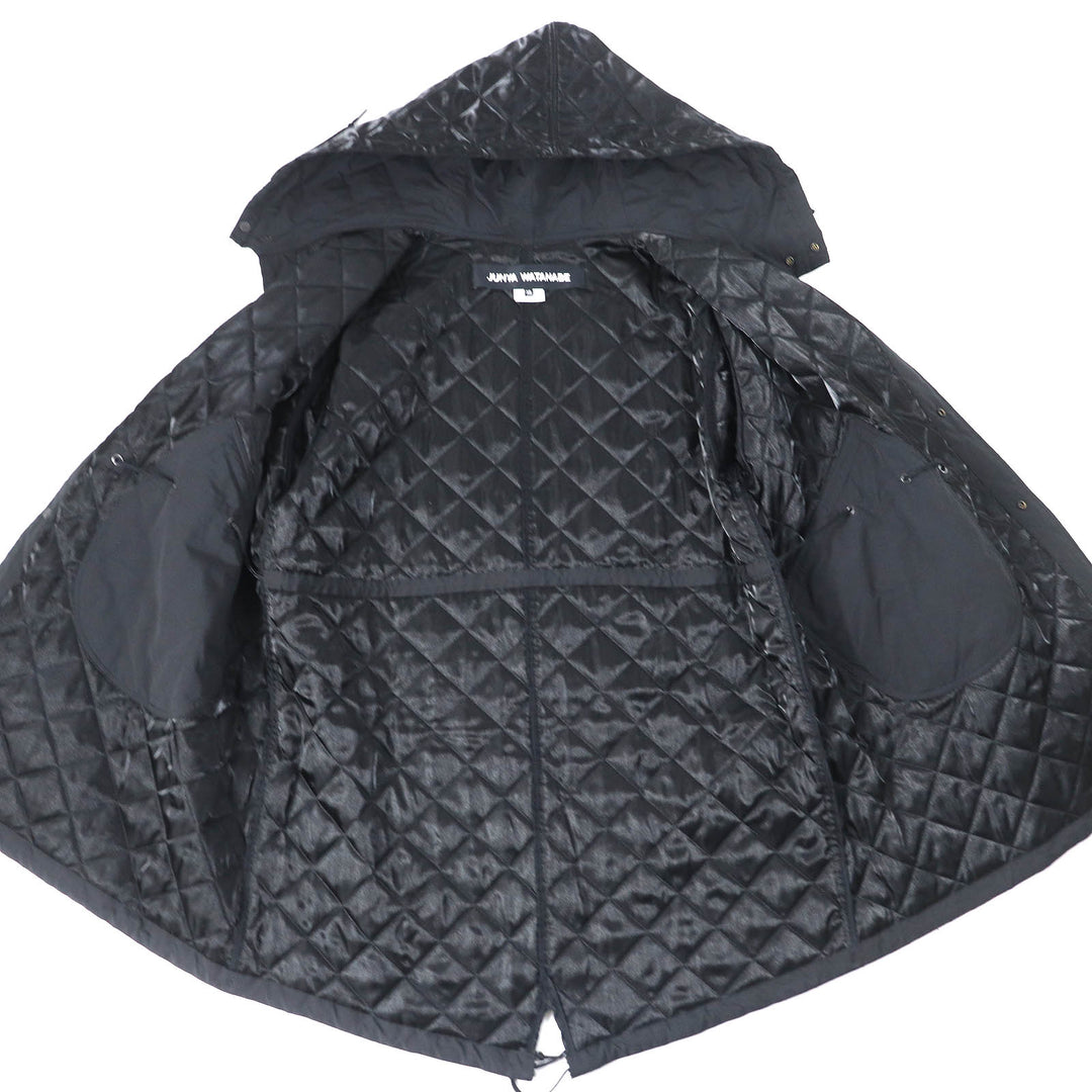 JUNYA WATANABE coat JL-C015 Outer: 100% nylon, Lining: 100% nylon, Filling: 100% polyester, Part: 80% polyester, Part: 20% nylon black Women XS Used Authentic