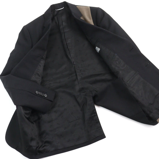 Dior HOMME tailored jacket 933C210A4441 Outer: 70% wool, Outer: 30% mohair, Lining: 100% cupra, Part: 70% wool, Part: 30% mohair Black beige mens 44 Used Authentic