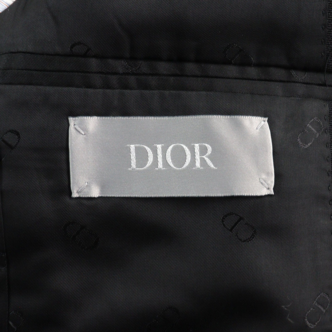 Dior HOMME tailored jacket 933C210A4441 Outer: 70% wool, Outer: 30% mohair, Lining: 100% cupra, Part: 70% wool, Part: 30% mohair Black beige mens 44 Used Authentic