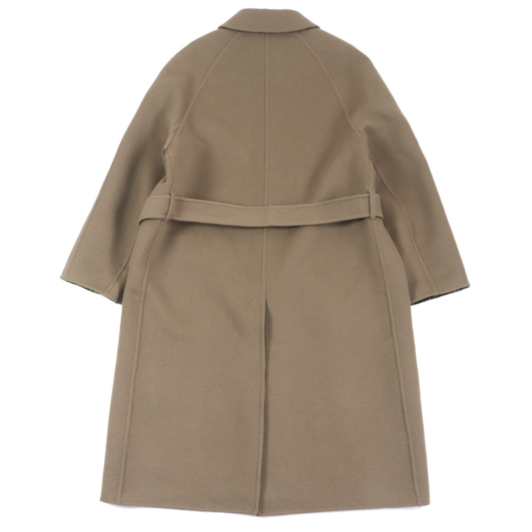 FENDI trench coat FF0667 AL57 Main: 99% wool, Main: 1% silk Brown black mens 52 Used Authentic