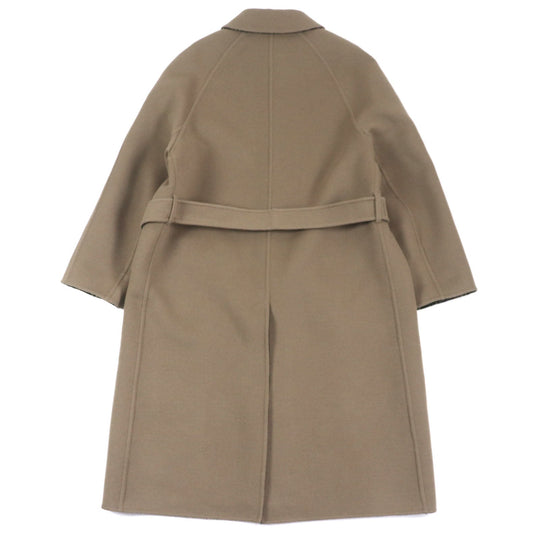 FENDI trench coat FF0667 AL57 Main: 99% wool, Main: 1% silk Brown black mens 52 Used Authentic