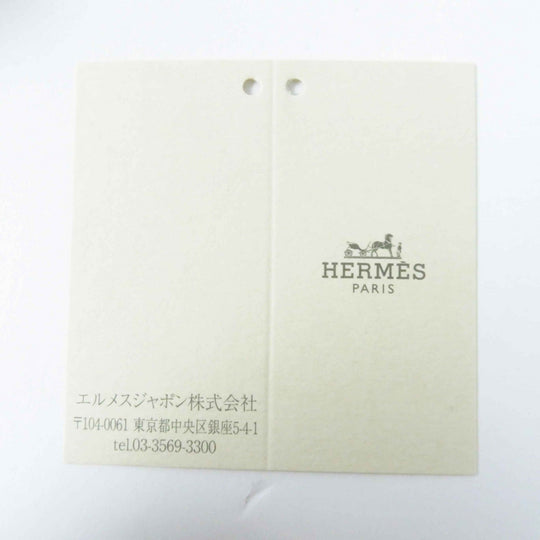 HERMES hair accessory Main: Sheepskin, Part: Silk brown pink white Claudia Women Used Authentic