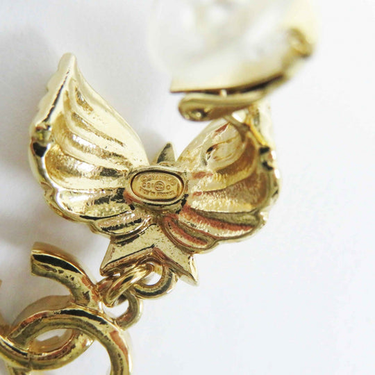 CHANEL Earring ABC658 C24C Gold Plated gold Women Used Authentic