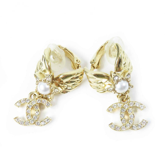 CHANEL Earring ABC658 C24C Gold Plated gold Women Used Authentic