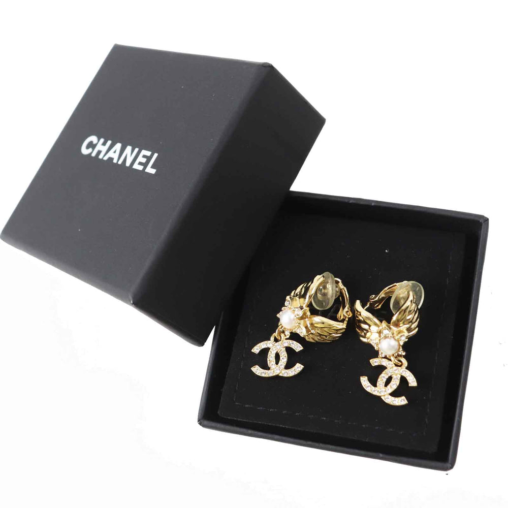 CHANEL Earring ABC658 C24C Gold Plated gold Women Used Authentic
