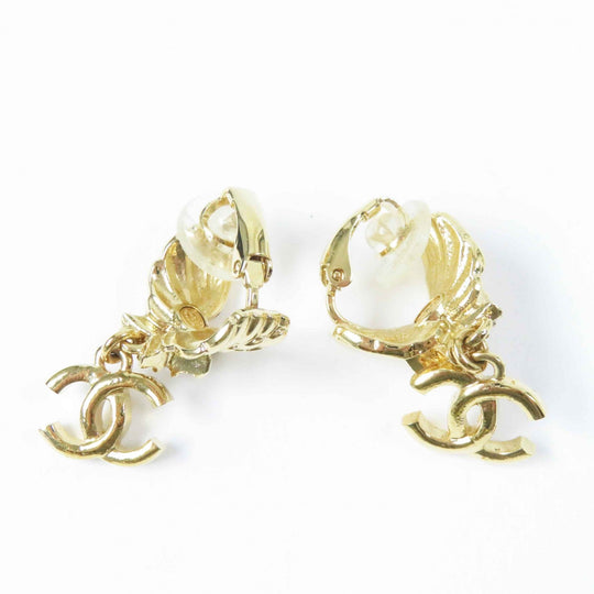 CHANEL Earring ABC658 C24C Gold Plated gold Women Used Authentic