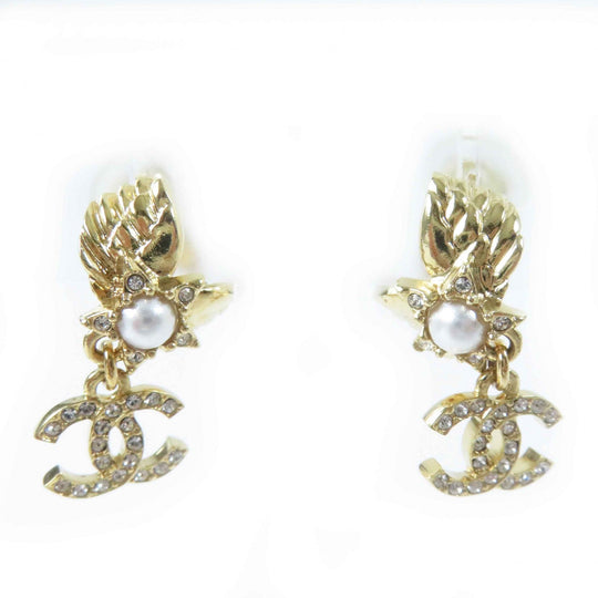 CHANEL Earring ABC658 C24C Gold Plated gold Women Used Authentic