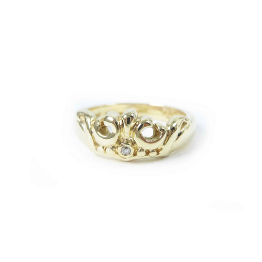 ROYAL ORDER Ring Main: 18K gold Crown ring Women Used Authentic