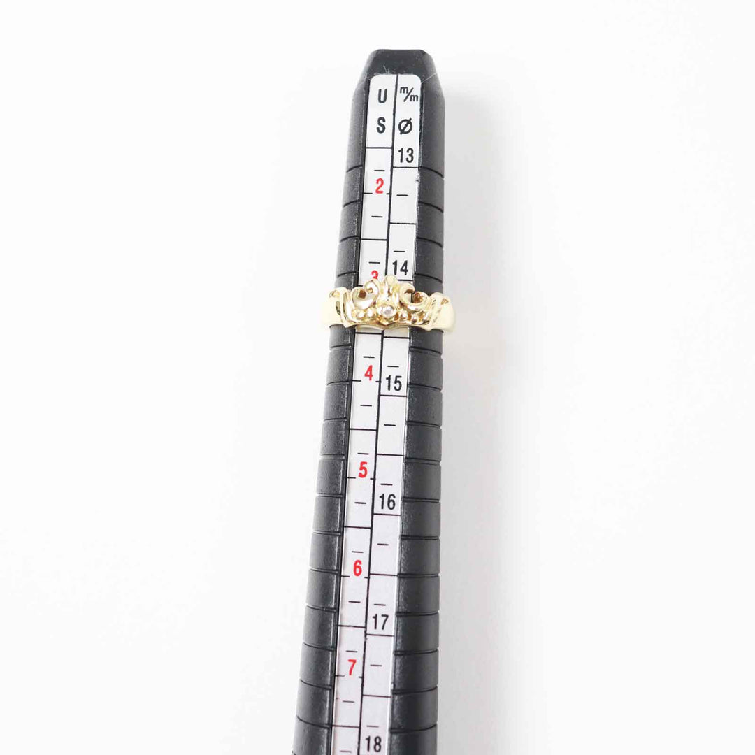 ROYAL ORDER Ring Main: 18K gold Crown ring Women Used Authentic