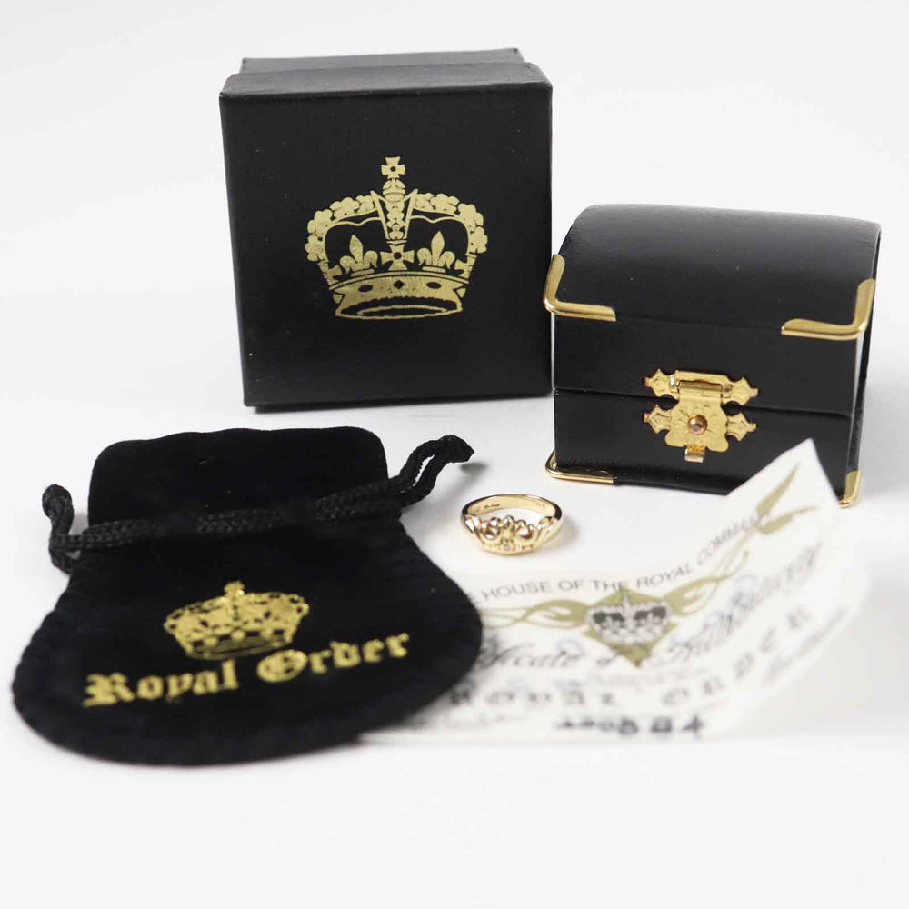 ROYAL ORDER Ring Main: 18K gold Crown ring Women Used Authentic
