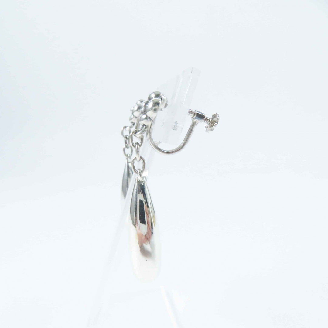 Georg Jensen Earring Main: SV925 Silver 18 Flower Drop Earring Women Used Authentic