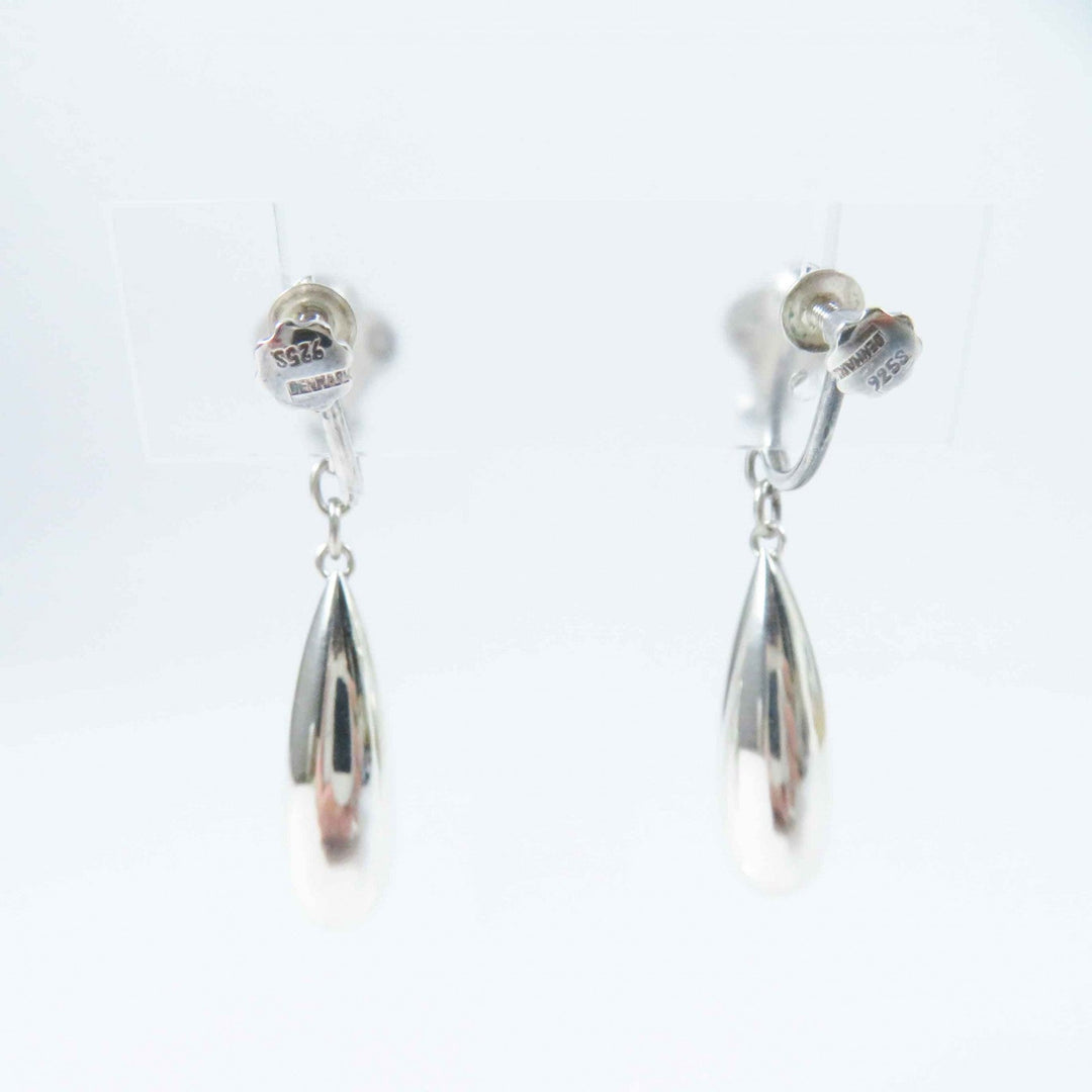 Georg Jensen Earring Main: SV925 Silver 18 Flower Drop Earring Women Used Authentic