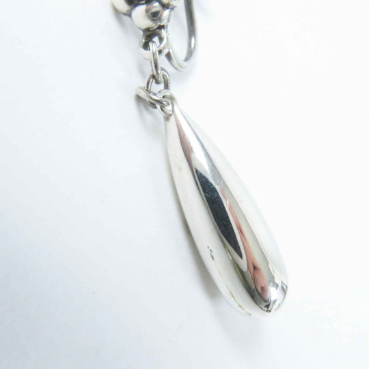 Georg Jensen Earring Main: SV925 Silver 18 Flower Drop Earring Women Used Authentic