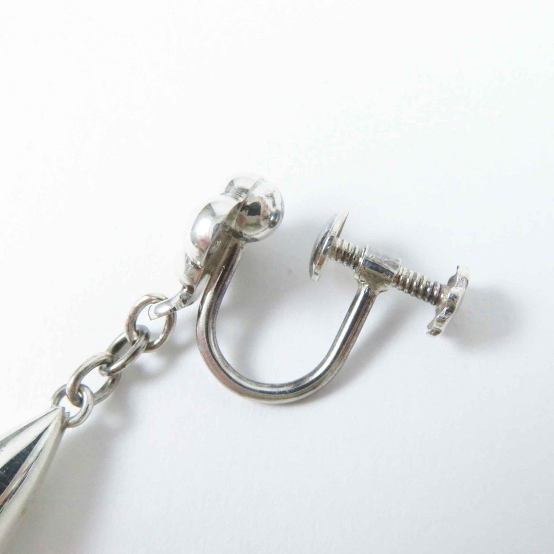 Georg Jensen Earring Main: SV925 Silver 18 Flower Drop Earring Women Used Authentic