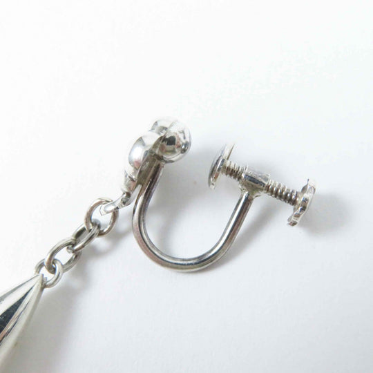 Georg Jensen Earring Main: SV925 Silver 18 Flower Drop Earring Women Used Authentic