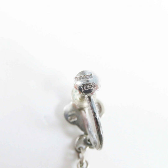 Georg Jensen Earring Main: SV925 Silver 18 Flower Drop Earring Women Used Authentic