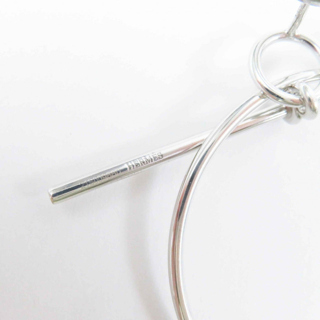 HERMES Pierce AG925 Silver loop earrings MM