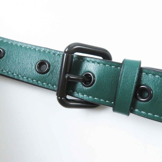 COACH Shoulder Bag CC386 Main: Leather green Camera bag Women Used Authentic