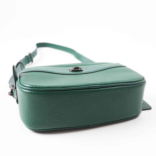 COACH Shoulder Bag CC386 Main: Leather green Camera bag Women Used Authentic