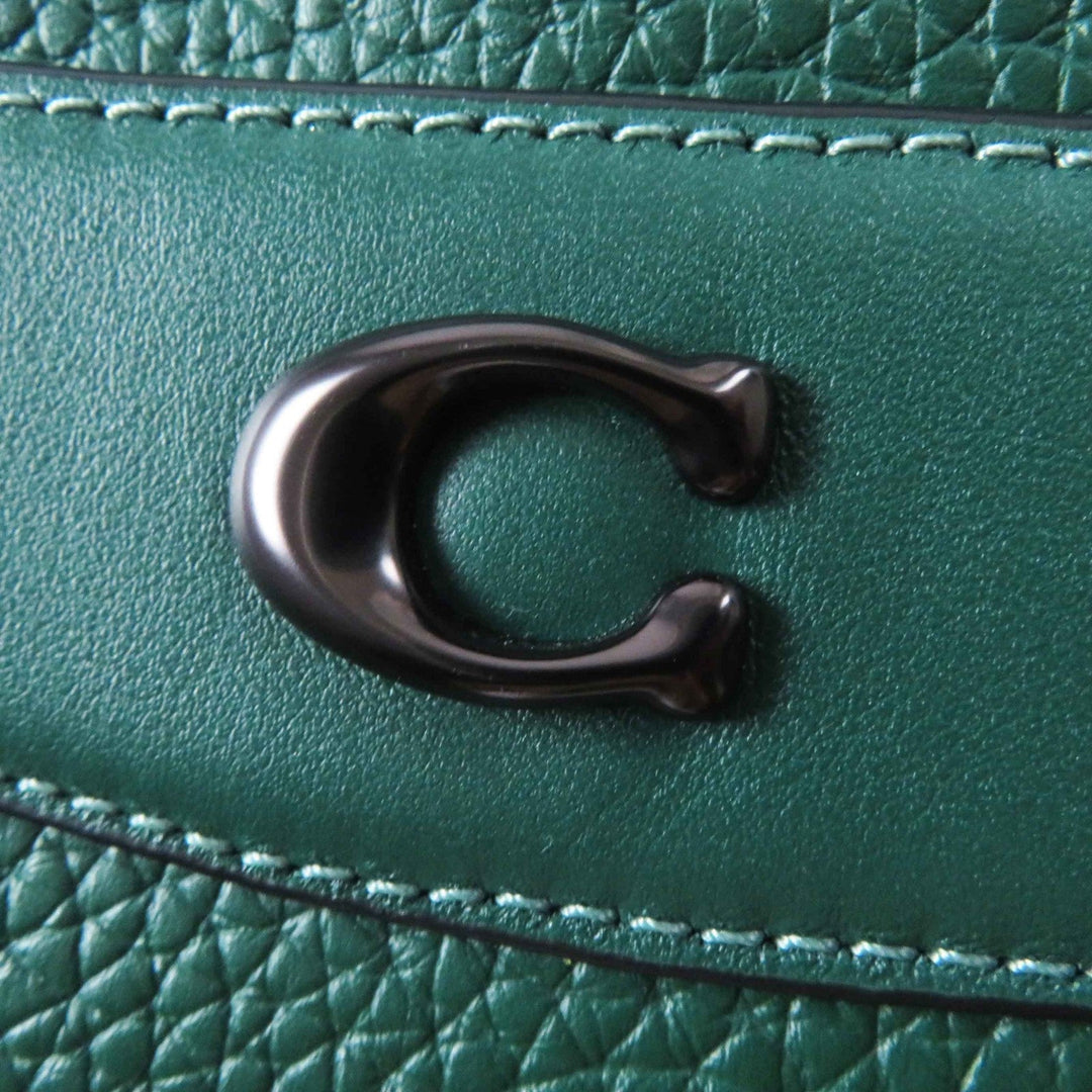 COACH Shoulder Bag CC386 Main: Leather green Camera bag Women Used Authentic