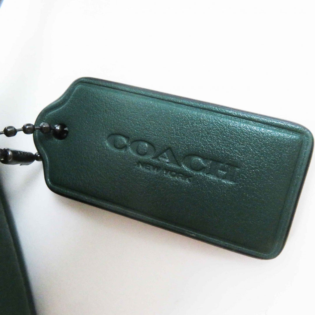 COACH Shoulder Bag CC386 Main: Leather green Camera bag Women Used Authentic