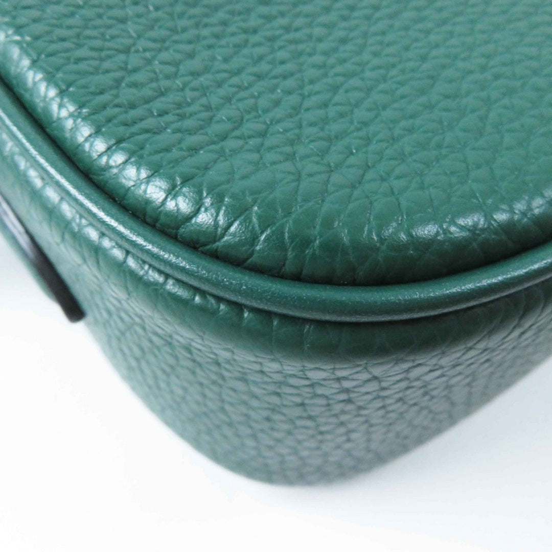 COACH Shoulder Bag CC386 Main: Leather green Camera bag Women Used Authentic