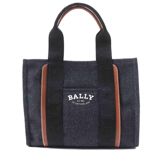 BALLY Tote Bag Part: Leather, Main: Canvas Black yellow gold DRYVALIA Women Used Authentic