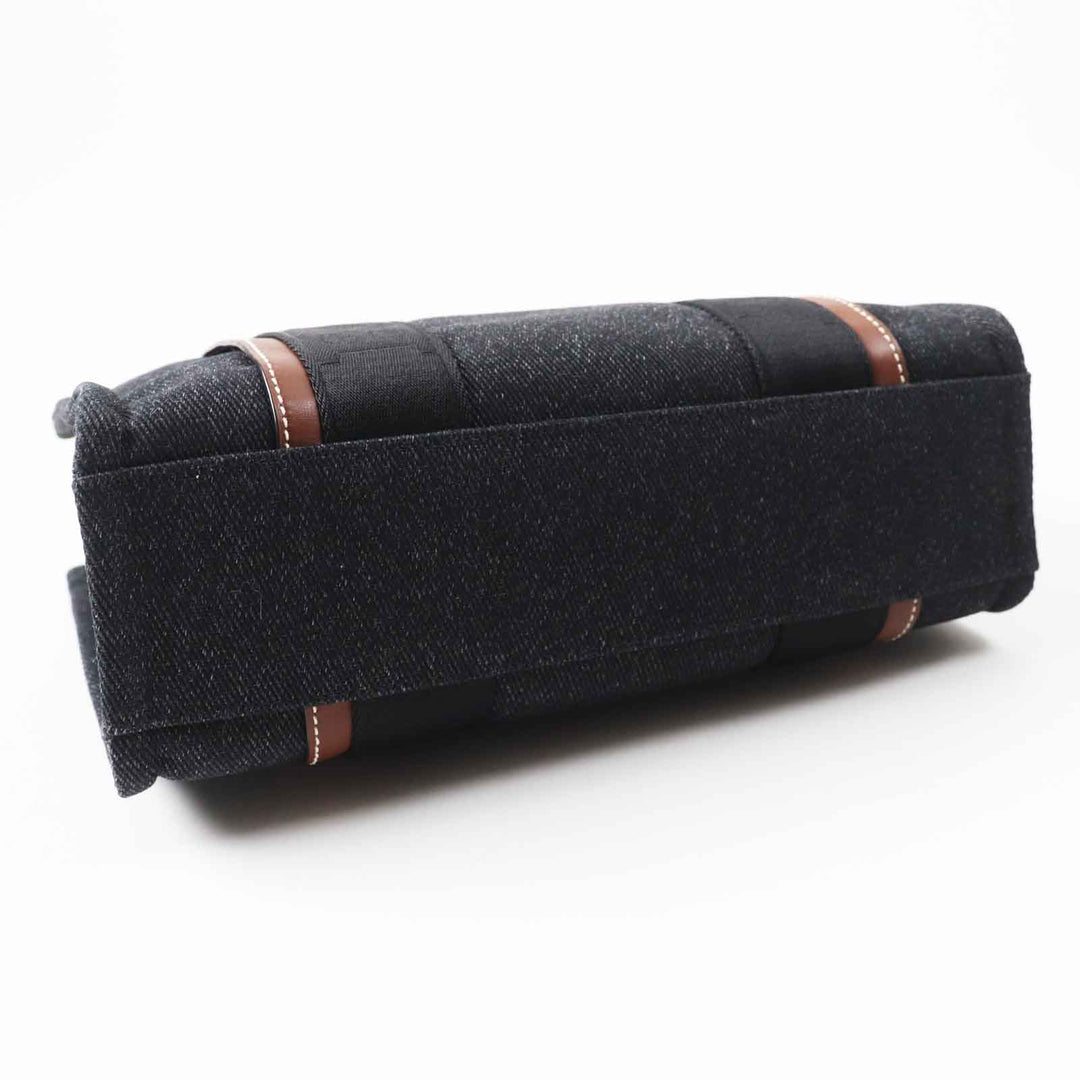 BALLY Tote Bag Part: Leather, Main: Canvas Black yellow gold DRYVALIA Women Used Authentic