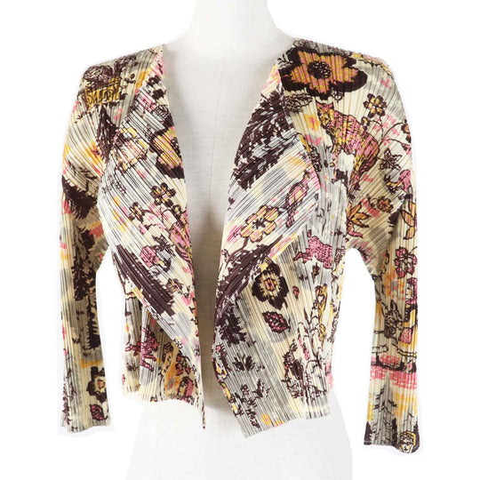 PLEATS PLEASE cardigan PP93-JO938 Main: 100% polyester Multi Women 3 Used Authentic